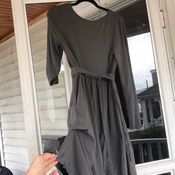 Grey/green Beautiful Asymmetrical Dress. S/M - Picture 8 of 12